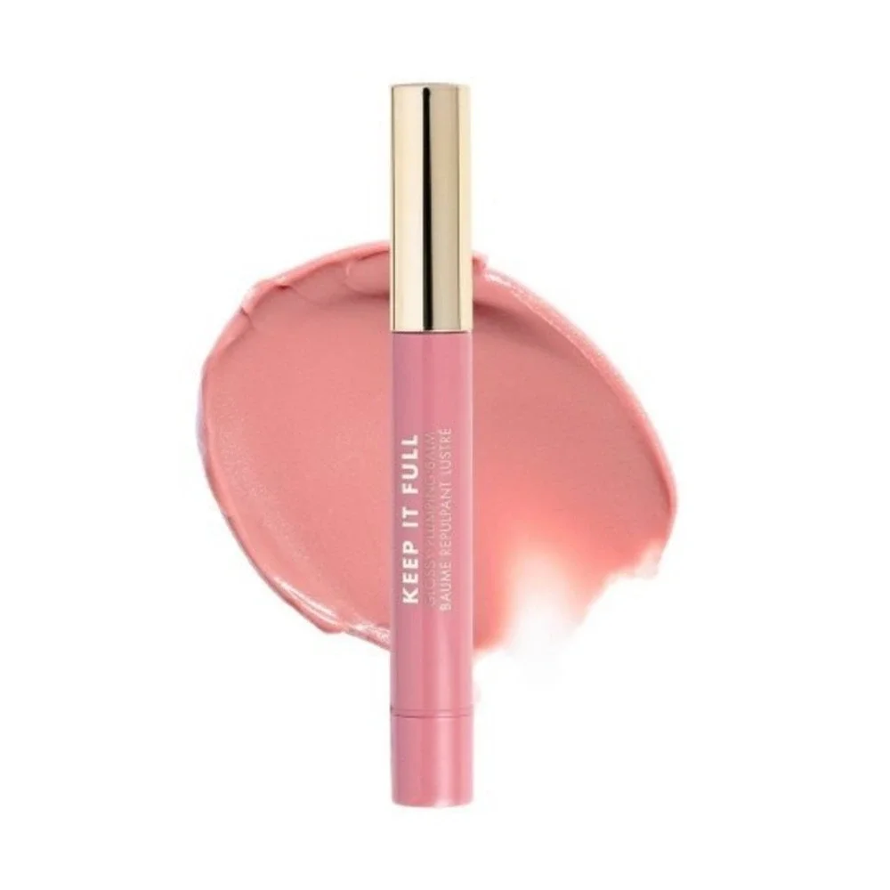 Milani Keep It Full Glossy Plumping Balm Lip Gloss 120 Ribbon 0.07oz Light Pink